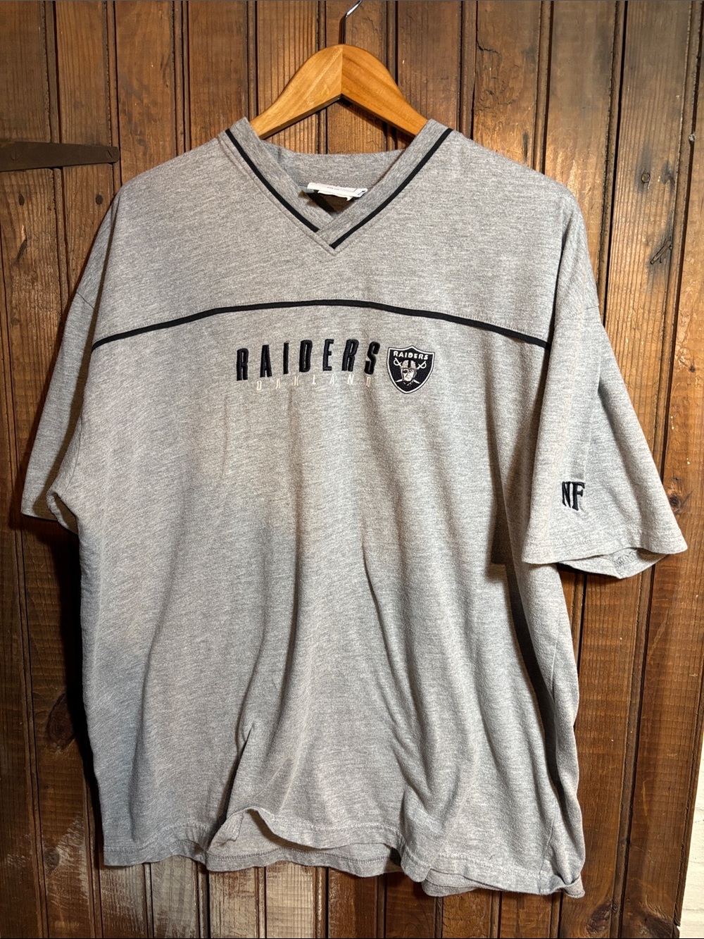 Vintage Oakland Raiders V Neck Shirt
